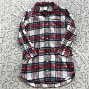 Vineyard Vines Jolly Plaid Flannel Shirtdress
